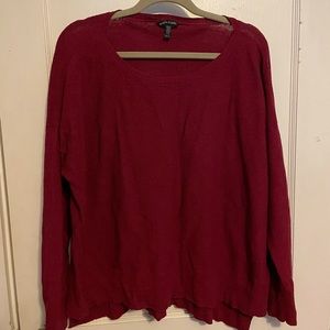 New Eileen Fisher Linen Ribbed Top Sweater